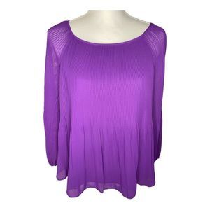 Inc international concepts women’s purple cold shoulder blouse petite small